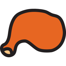 Chicken leg icon