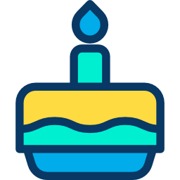 pastel de cumpleaños icono