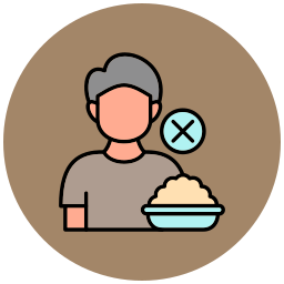 Lack of appetite icon