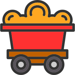 carro minero icono