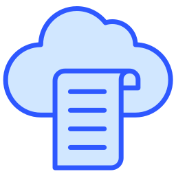 bibliothèque cloud Icône