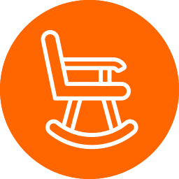 Rocking chair icon