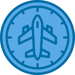 tiempo de vuelo icono