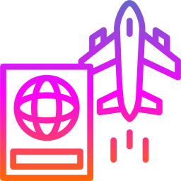 Airplane flight icon