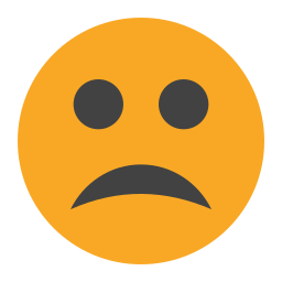 Sad face icon