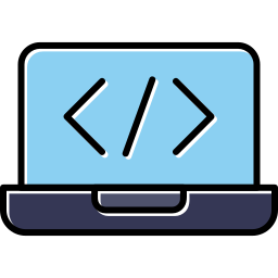 código de la computadora portátil icono
