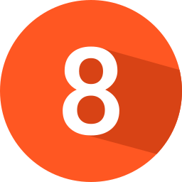 numero 8 icono