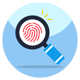 Fingerprint searching icon