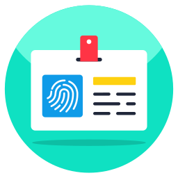 identificazione biometrica icona