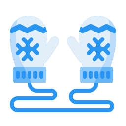 guantes de invierno icono