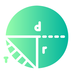 diameter icoon