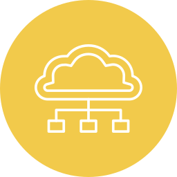 connessione cloud icona