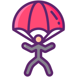 Parachuting icon