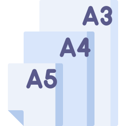 Paper size icon