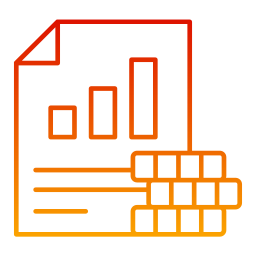 rapport financier Icône
