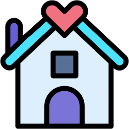 casa feliz icono