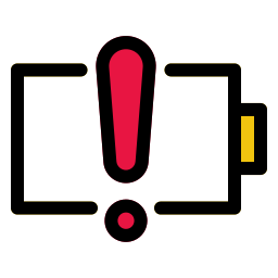 niedriger batteriestatus icon