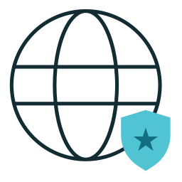 la seguridad cibernética icono
