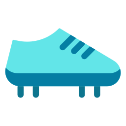 zapato de futbol icono