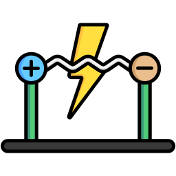 corriente eléctrica icono