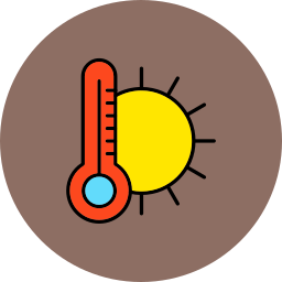 chaud Icône