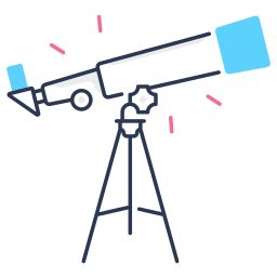 télescope Icône