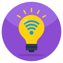 Smart bulb icon