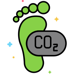 Carbon footprint icon