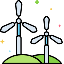 Wind turbine icon