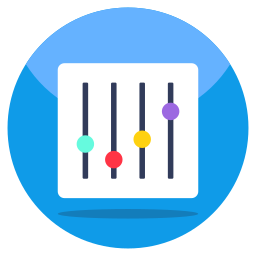 contrôleur d'égaliseur Icône