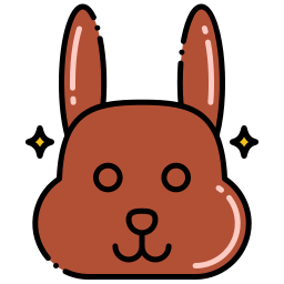 Chocolate bunny icon