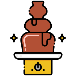 Chocolate fountain icon