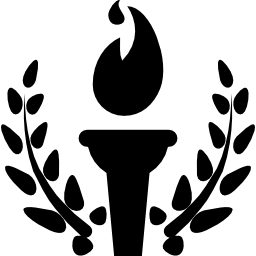 torcia olimpica icona