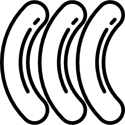 Баварские колбаски иконка