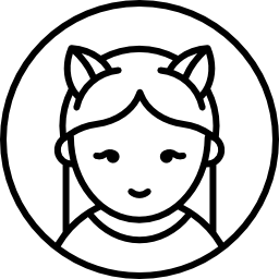 Девушка с кошачьими ушками иконка