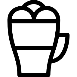 café con chocolate icono