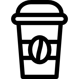 café para llevar icono