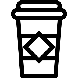 café para llevar icono