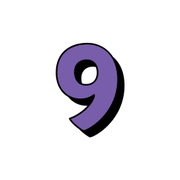 Number 9 icon