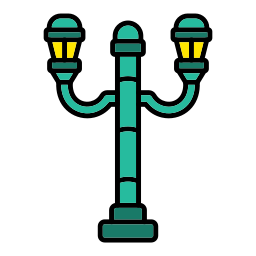 Уличный фонарь иконка