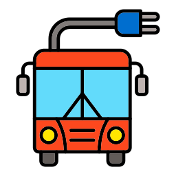 elektrische bus icoon