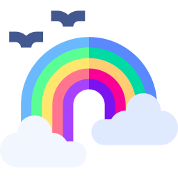 arco iris icono