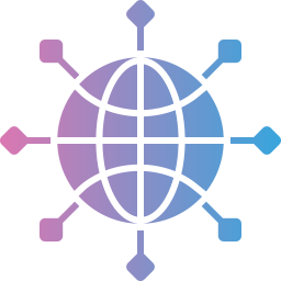 connessione globale icona