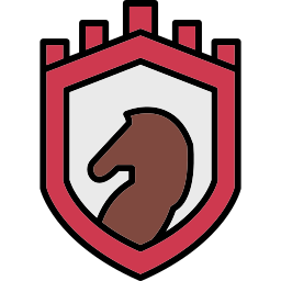 Horse attack icon