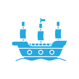 buque de guerra icono