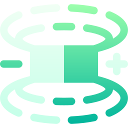 campo magnetico icona