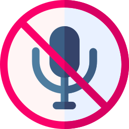 No microphone icon