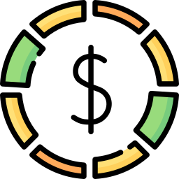 gráfico circular icono