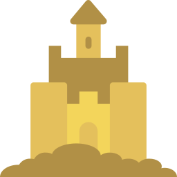 château de sable Icône