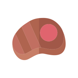 Beef steak icon